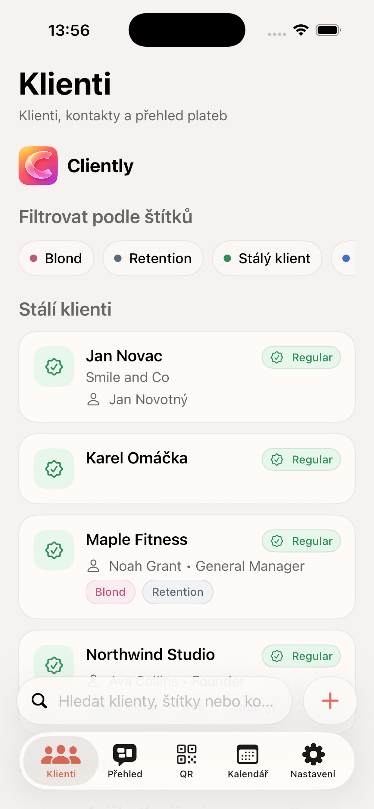 Klienti v Cliently