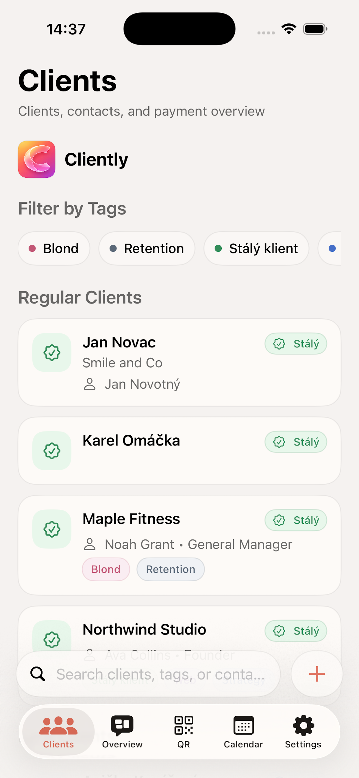 Clients in Cliently